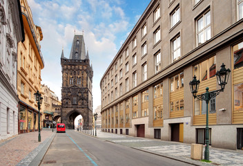 Naklejka premium Praga - Wieża Prochowa