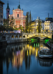 Fototapeta na wymiar Beautiful Ljubljana, Slovenia