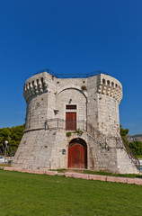 Fototapeta na wymiar St Mark tower (XV c.). Trogir, Croatia. UNESCO site