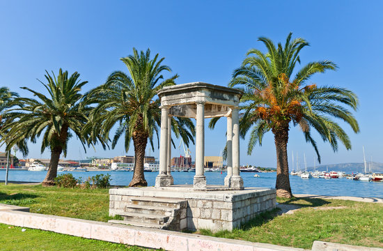 Mormont glory pavilion (1814). Trogir, Croatia. UNESCO site