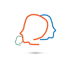 Leader abstract people. Idea. Mind.