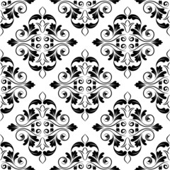 vector seamless damask pattern