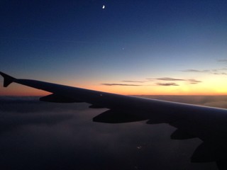 Fototapeta na wymiar tramonto aereo