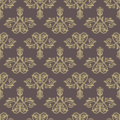 Damask Seamless Pattern. Abstract Background