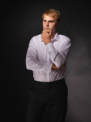 Naklejka premium Casual businessman