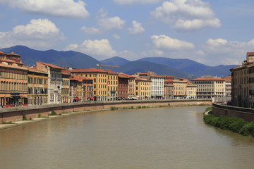Fototapeta na wymiar Pisa city view
