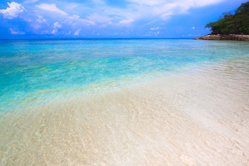 Beach of tropical crystal clear sea, Tachai island, Andaman, Tha