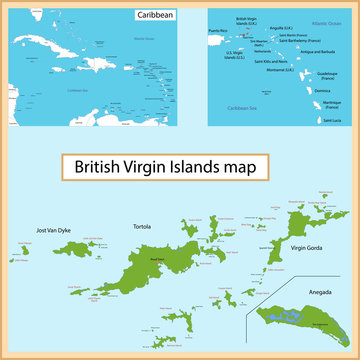 British Virgin Islands Map