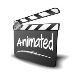 Naklejka premium Clapper Board Animated