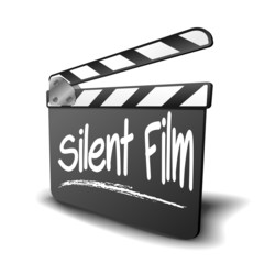 Naklejka premium Clapper Board Silent Film