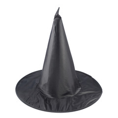 Fototapeta premium Black pointed cone shaped hat