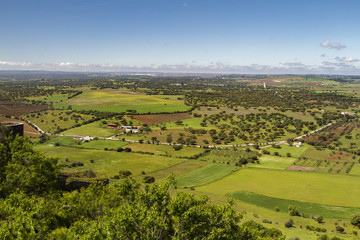 Beautiful rural landscape view