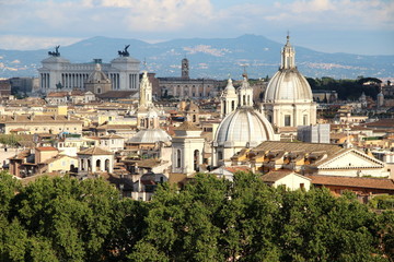 Naklejka na ściany i meble Beautiful panorama of Rome, Italy