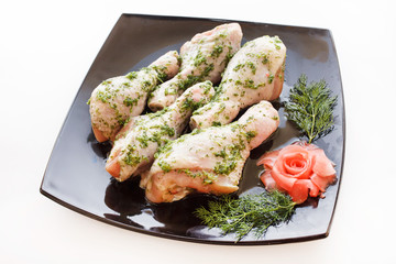 raw chicken legs