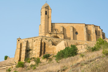 Fototapeta na wymiar Church of Santa Maria la Mayor, San Vicente de la Sonsierra