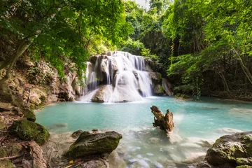 Fotobehang nice waterfall in thailand © hui_u