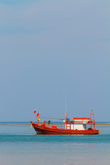 Naklejka na ściany i meble Boat in Phuket Thailand