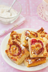 homemade plum pie