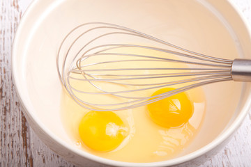 two eggs