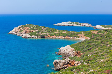 Naklejka na ściany i meble colorful landscape of the Mediterranean