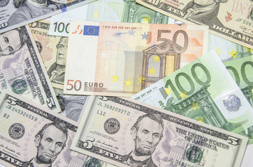 US dollars,Euro