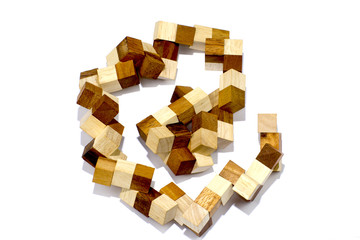 Fototapeta premium Zauberwürfel Schlange