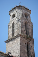 Fototapeta na wymiar Bell tower of the church