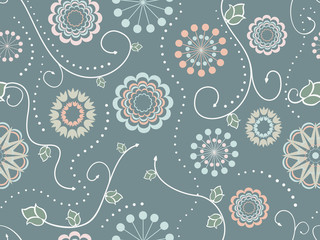 Decorative Floral Seamless Pattern