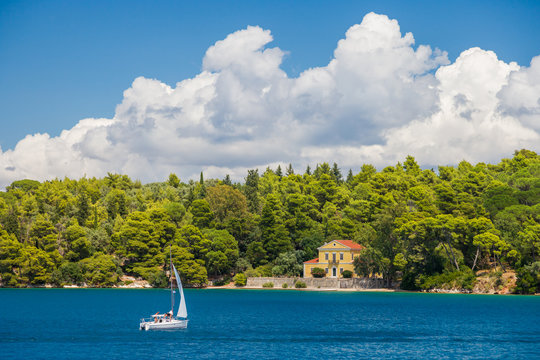 Madouri island in Nidri Lefkada
