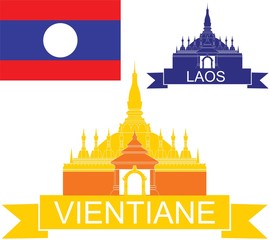 Naklejka premium Laos