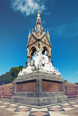 Fototapeta na wymiar The Albert Memorial in Kensington Gardens, London