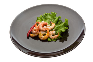 Unshelled king prawn