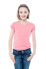 Fototapeta premium Stylish young pretty girl