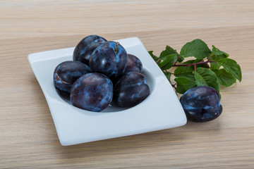 Fresh plums