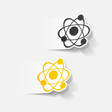 realistic design element: atom