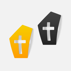 Obraz premium realistic design element: tombstone