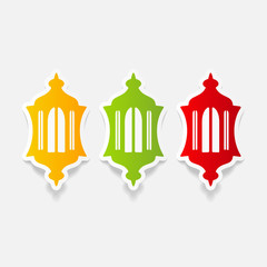 realistic design element: lantern
