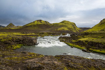 Naklejka na ściany i meble Iceland river