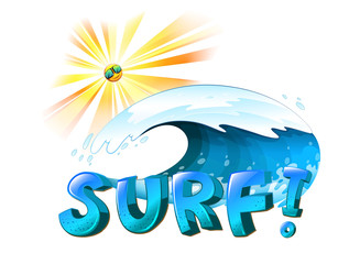 Surfing artwork