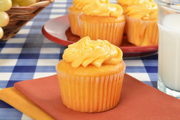Cupcakes and milk