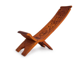 Unique wooden chair from Suriname
