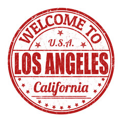 Welcome to Los Angeles stamp