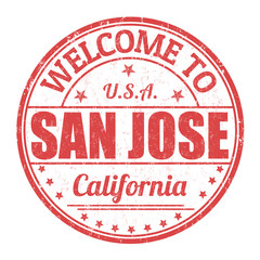 Welcome to San Jose stamp