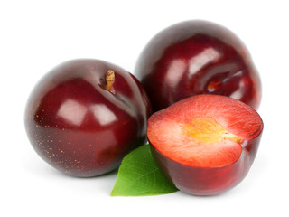 Fresh plums