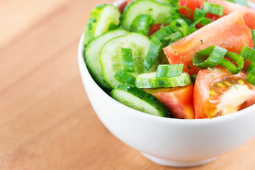 Fresh vegetable salad