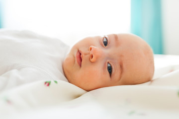 Closeup of a baby boy
