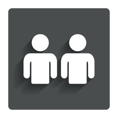 Friends sign icon. Social media symbol.