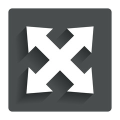 Fullscreen sign icon. Arrows symbol.