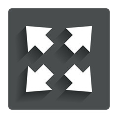 Fullscreen sign icon. Arrows symbol.