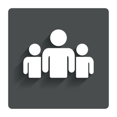 Group of people sign icon. Share symbol.